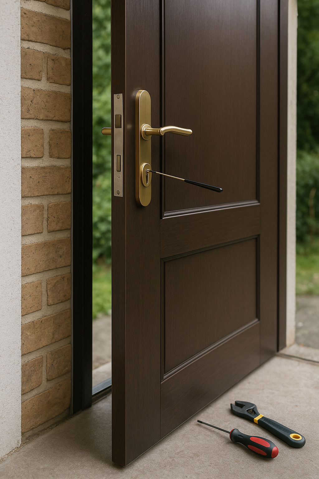 Serrure et poignée de porte sécurisée installées par Serrurier Keylock